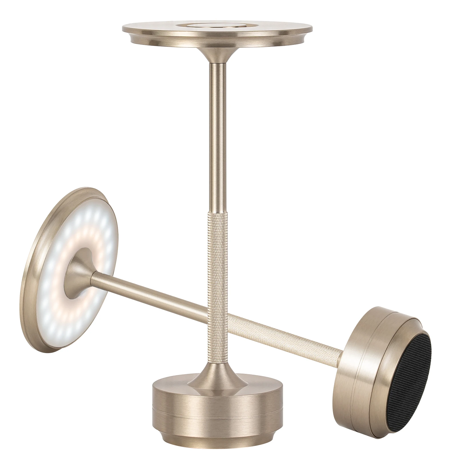 

2 шт. серебряные беспроводные сенсорные настольные лампы USB-C перезаряжаемые креативные настольные свечи сенсорный переключатель освещения для спальни и кемпинга