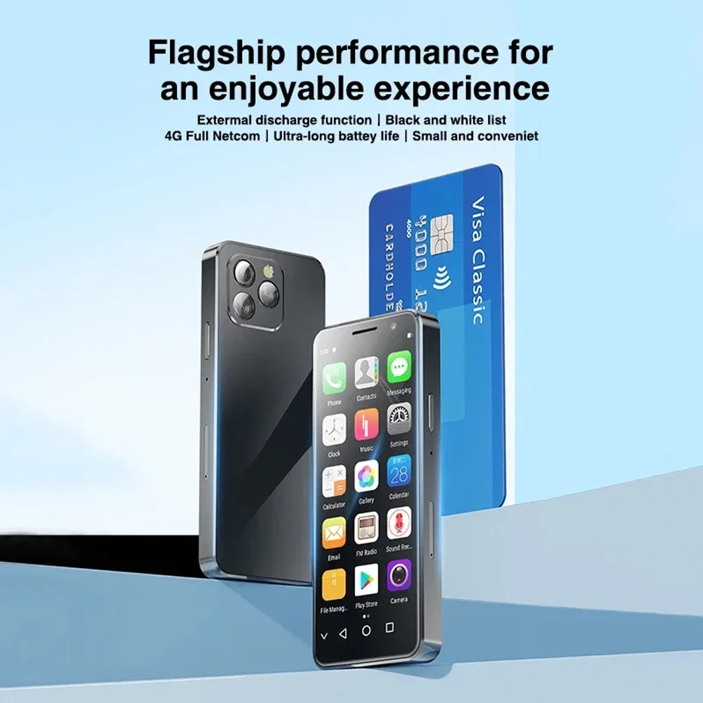Imagem -03 - Lte Telefone Pequeno Soyes-xs16 Pro Mini Smartphone 4gb Ram 128gb Rom Polegada Android 10 Octa-core 2100mah Face id Tipo-c Otg 4g