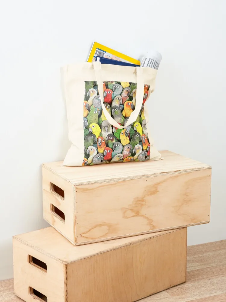 حقيبة يد نسائية من Color of Conures Tote Bag وحقائب هدايا وحقيبة تسوق وحقيبة قماش