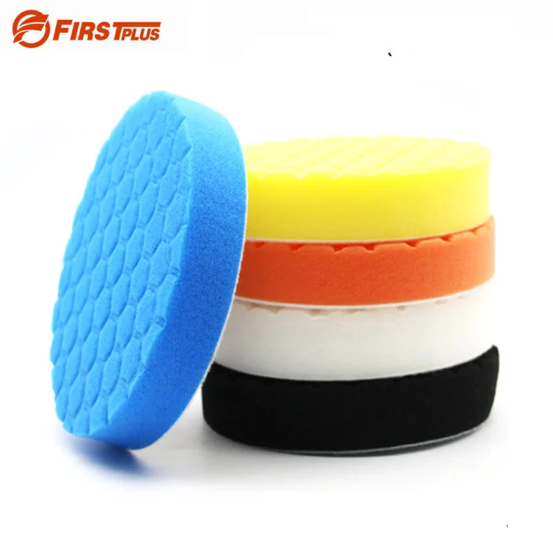 

5* Sponge Polishing Pad Car Paint Grinding Pads Clean Brush Tools for Car Polisher 75 100 125 150 180mm with Adhesive Pad