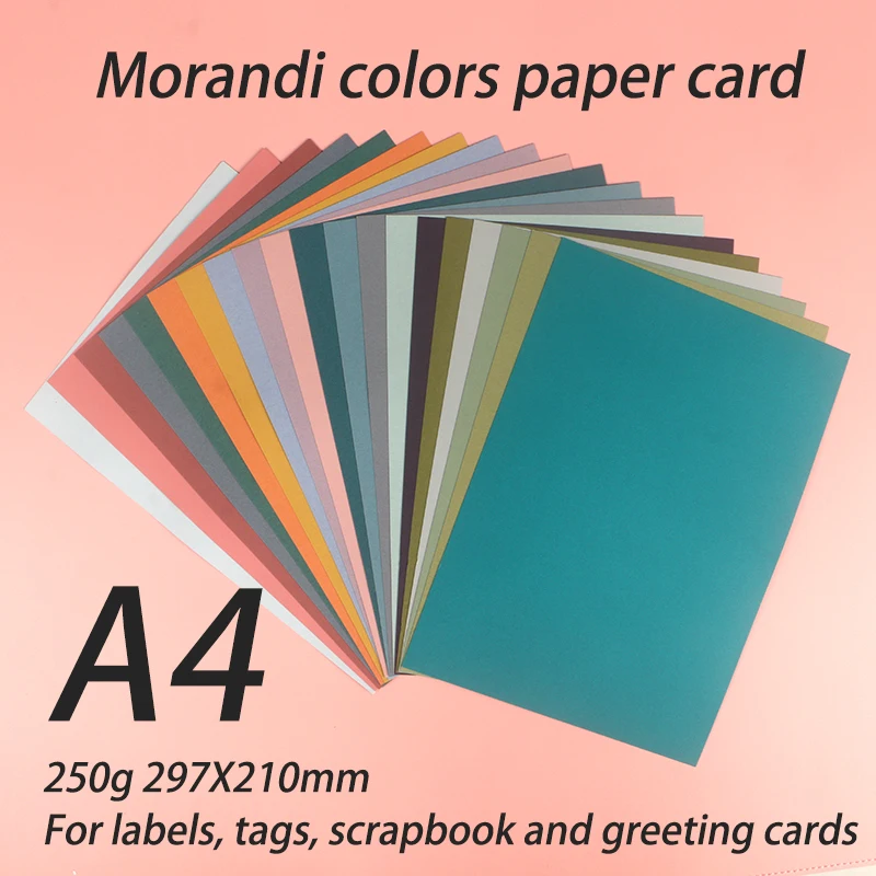 DUOFEN 250g Morand colors paper card writable A4 hard paper thick paper for DIY papercraft projects Scrapbook Paper Album