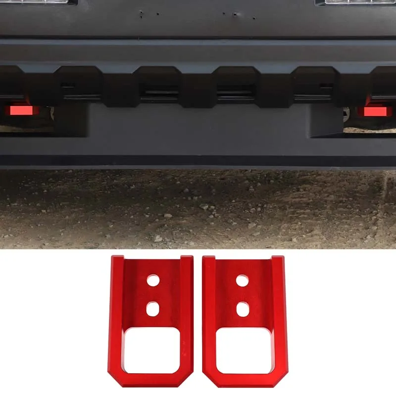 

For Toyota Tacoma 2024 2025 Automotive Parts Front Bumper Trailer Ring Aluminum Alloy+Carbon Steel Red
