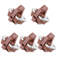5 Sets Drawer Slide Kit Replacement Parts Dresser Slides Stopper Undermount Guide Soft Close Plastic Metal Rails Screw Included