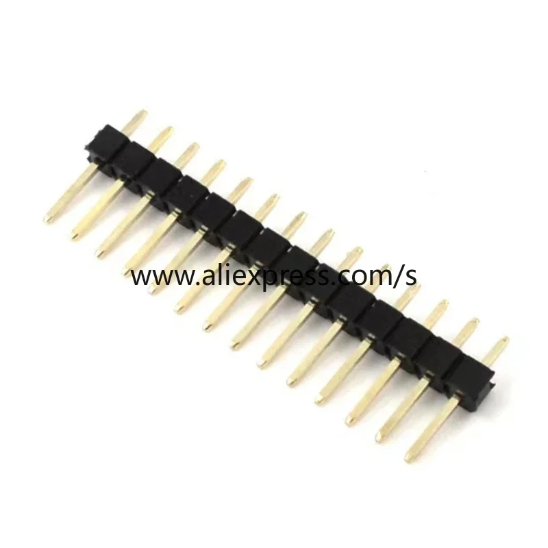 10PCS 1.0mm/1.27mm/2.0mm/2.54mm Pin Header Double Row Male 1/2~40P Breakaway PCB Board Connector Strip Pinheader 1*2/2P 4P 6-40p