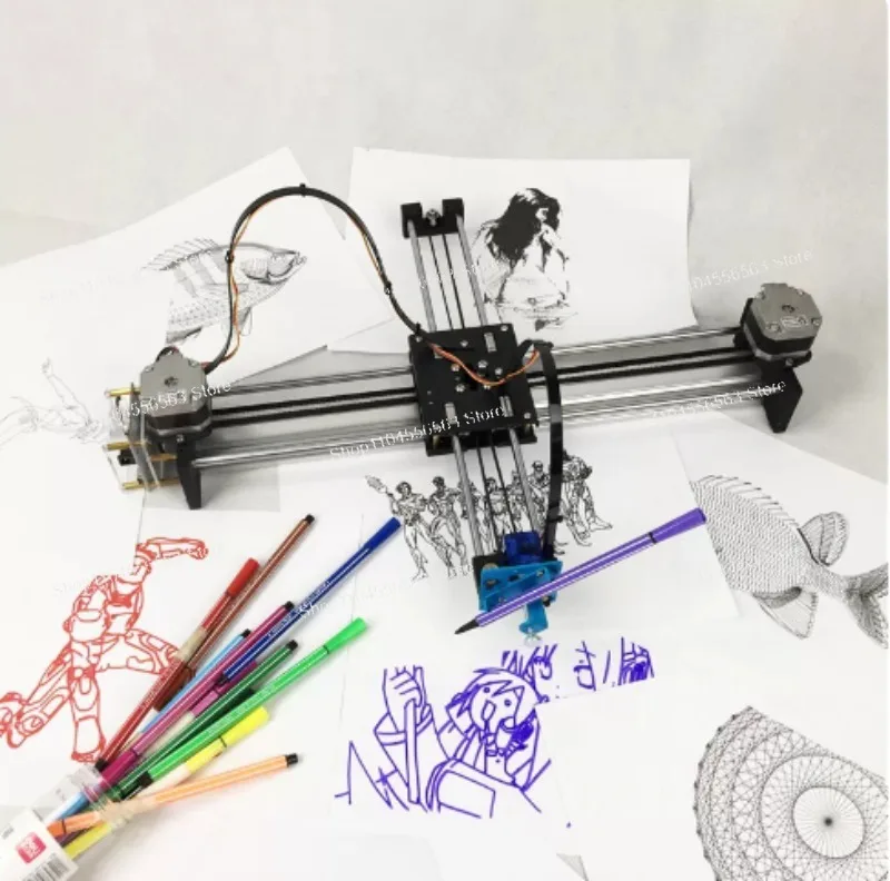 CoreXY XY-Plotter Drawbot High Precision Pen Drawing Robot, DIY Writing Machine for A4 Paper 220V CNC Intelligent