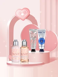 L'Occitane en Provence Mini Body Care Set (Body Lotion 35ml+Shower Gel 35ml + Hand Cream 10ml*2）4-Piece Set All Skin Types