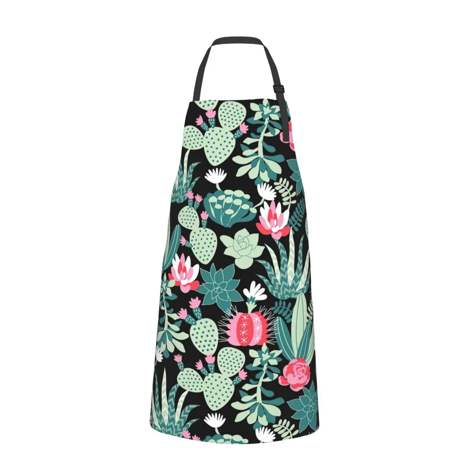 Cactus Print Waterproof Apron With Pockets,Cooking Aprons Baking Bbq,Artist Aprons For Men Women Adults Unisex Chef