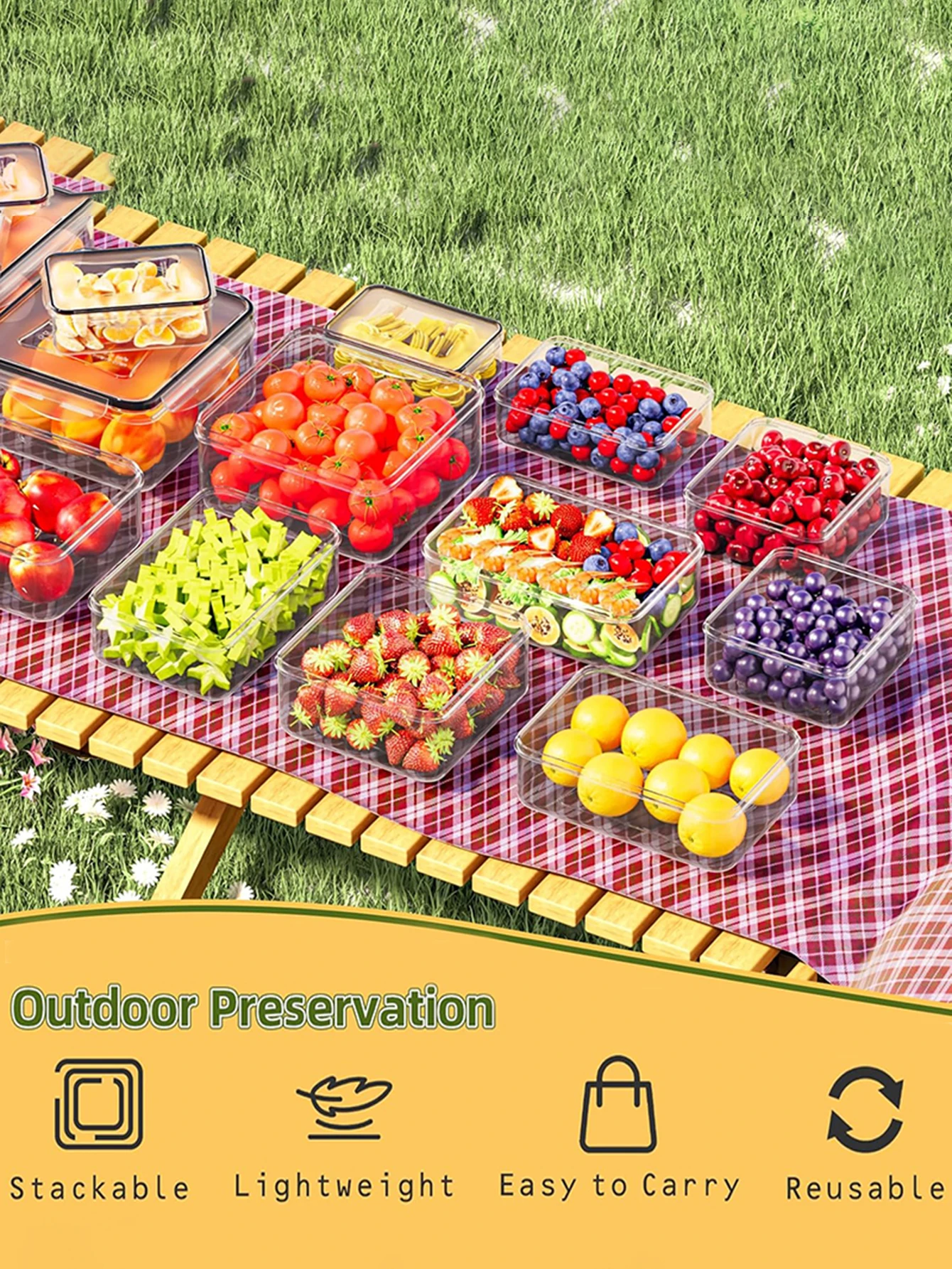 24pcs Sealed Plastic Food Storage Containers for Kitchen Storage and Organization Leak Proof Food Containers with Labels, Pens