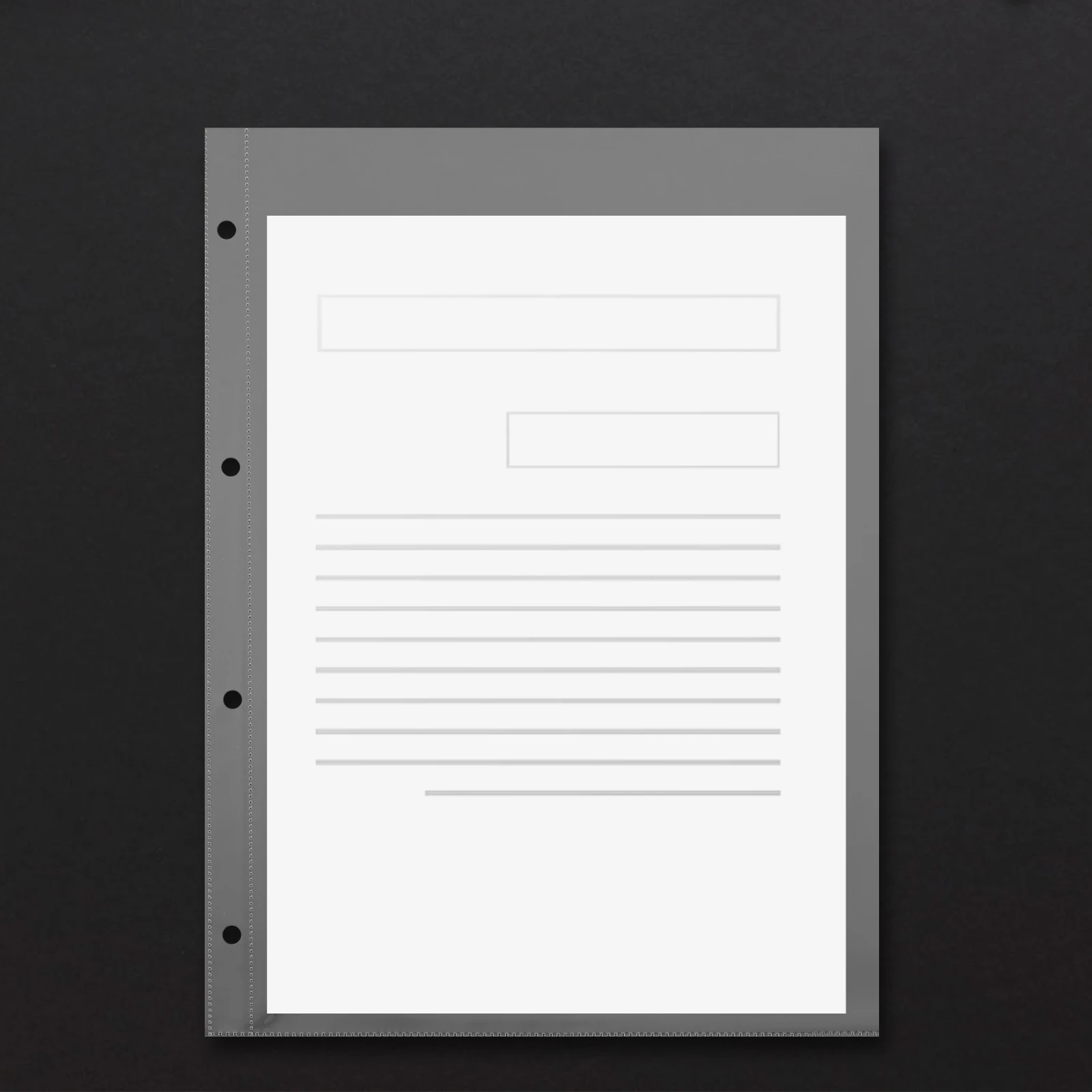 

10pcs Clear Binder Page Protectors Wear-Resistant Waterproof Document Storage Folder For Paper Sheets Protector Sheets Plastic