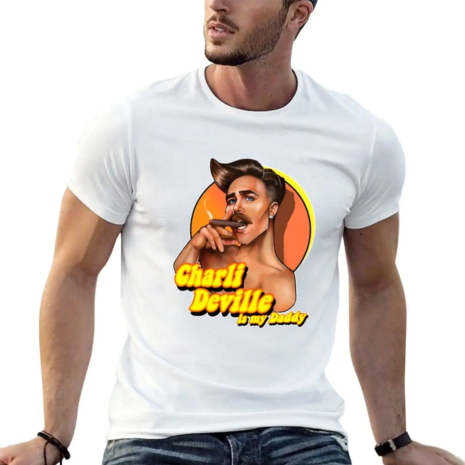 

t quality high shirt humor shirts mens Daddy t shirts T-Shirt t my funny man Charli is cotton graphic Deville dark