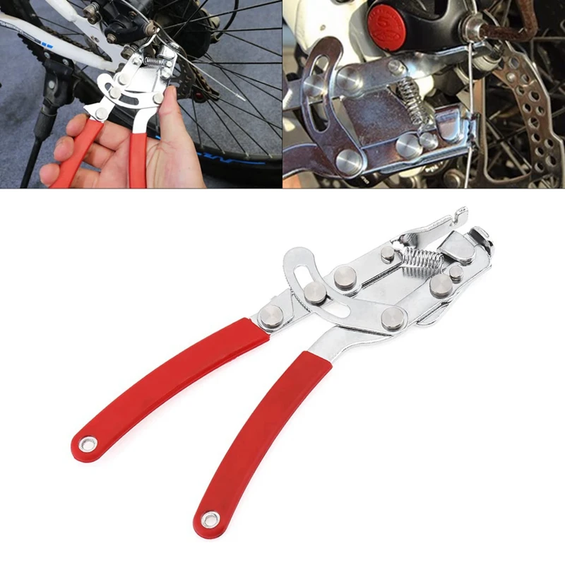 1 PCS Bicycle Brake Shifter Gear Cable Caliper Tension Puller Plier Tool Red&Silver