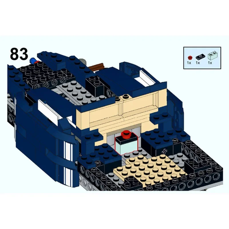 MOC-38530F1 Supercar Assembly Stitching Building Block Model • 572 Building Block Parts Kids Birthday Building Block Toy Gift