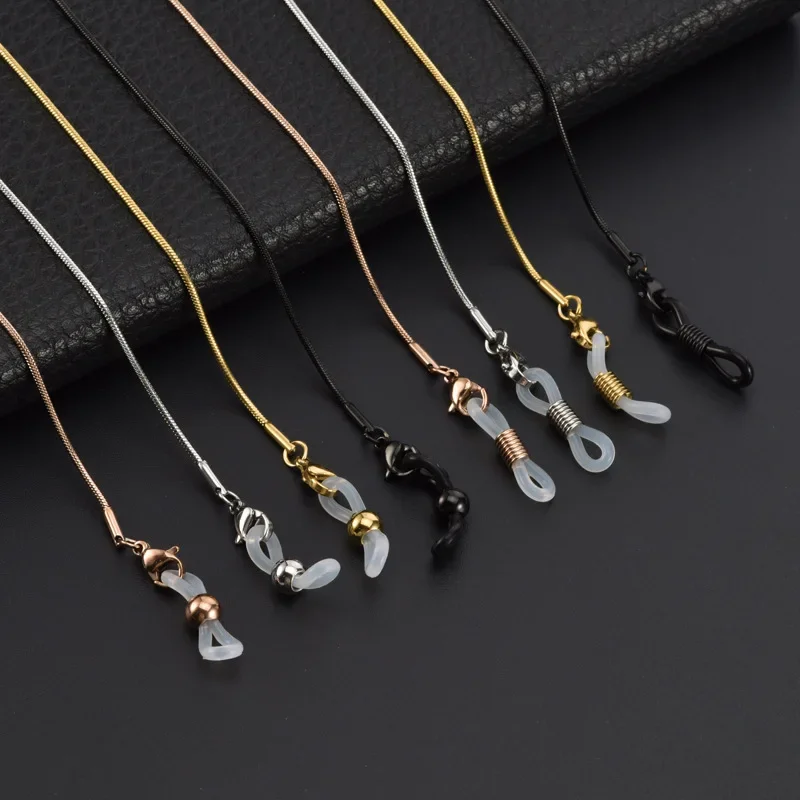 New Fashion Eyeglass Chain Metal Snake Bone Chain Sunglasses Lanyard Face Mask Chain Necklace Glasses Strap Jewelry for Women