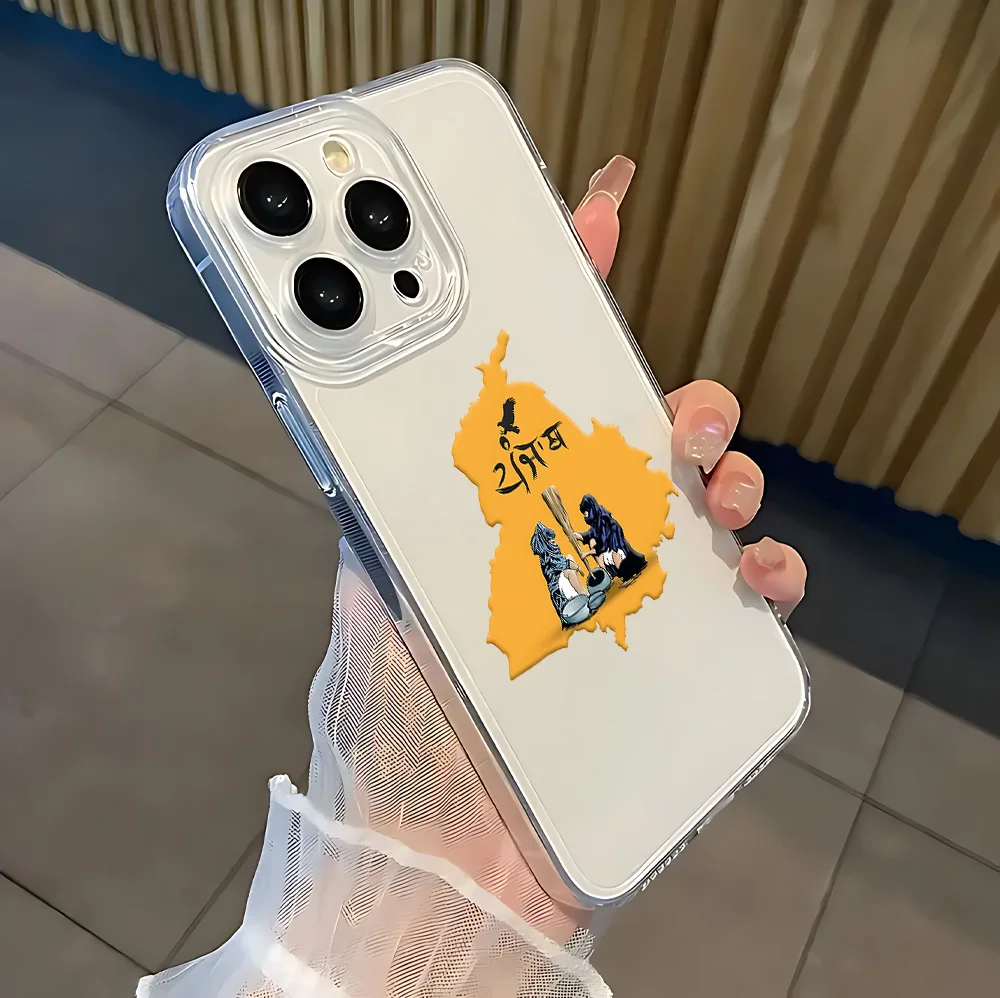 高級パンジャブ地図デザインのXiaomi Mi 14 13 12 11 10 10T 14T Poco X6 F5 F4 X7 X4 X3 NFC Lite GT Pro 4G 5G対応クリアTPUスマホケース