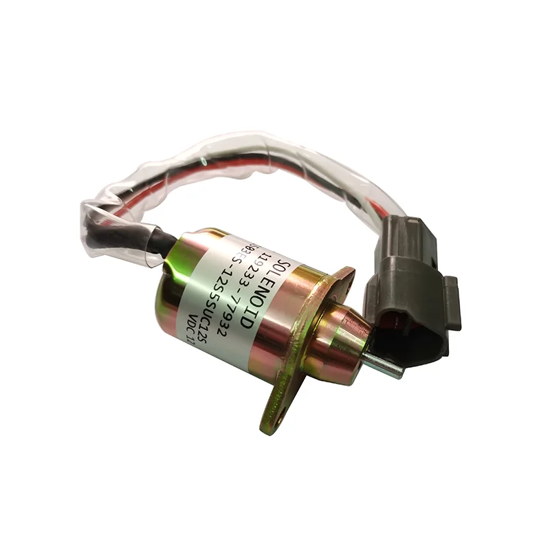 12V 119233-77932 Fuel Shut Down Solenoid Fits Yanmar 3TNV88 19233-77931 For Woodward 1503ES-12S5SUC12S