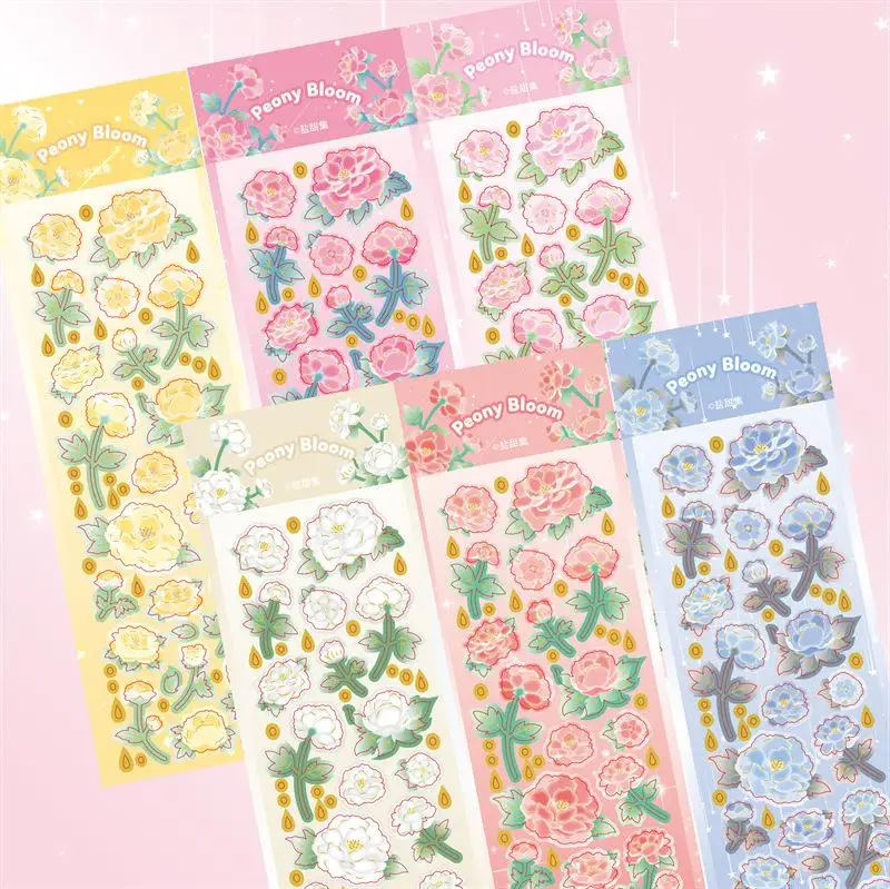 Flower Stickers for Kids Home Decoration Student School Supplies