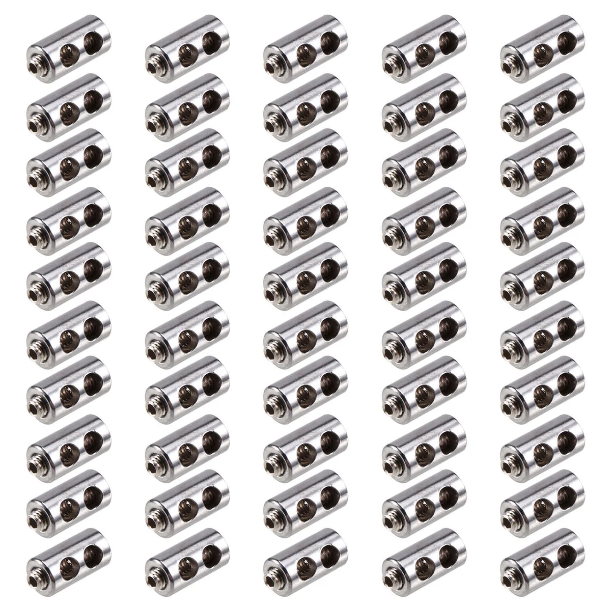 A002 50PCS for 2-3mm Wire Rope Clip Clamp Cable Fastener Adjustable Screw Copper Metal Fixture Sling Fixing Accessories