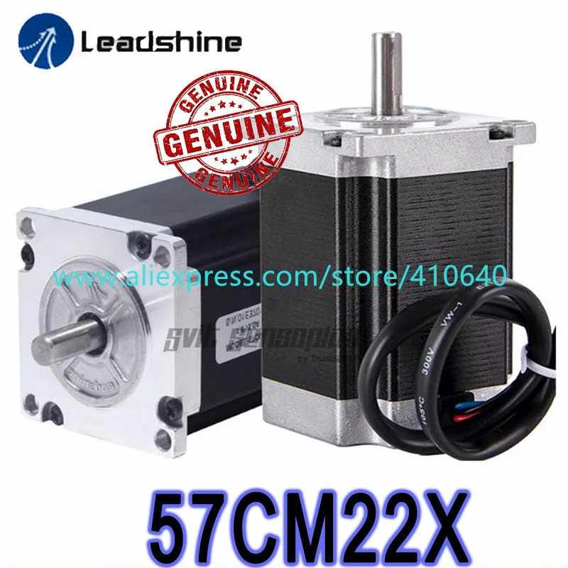 Genuine Leadshine 57CM22X NEMA 23 Stepper Motor 5 A 2.2 N.m Holding Torque 80 mm Length 1.8 Degree for Five-axis Linkage Machine