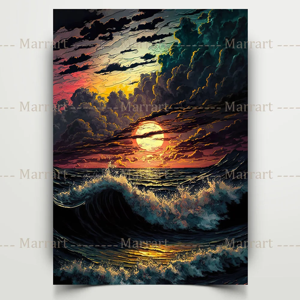 منظر مدينة سياحي لوحة زيتية طباعة ملصق ، كولوسيوم روما ، قلعة الخيال ، برج إيفل ، الأهرامات ، ديكور فن الطباعة على الحائط