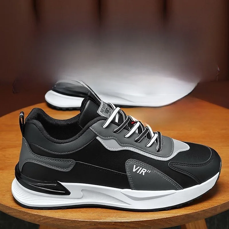 TrueCalf 100 New Men's Casual Running Shoes Fashionable Sporty round Toe PU Upper Laced Closure Spring 2024 Collection