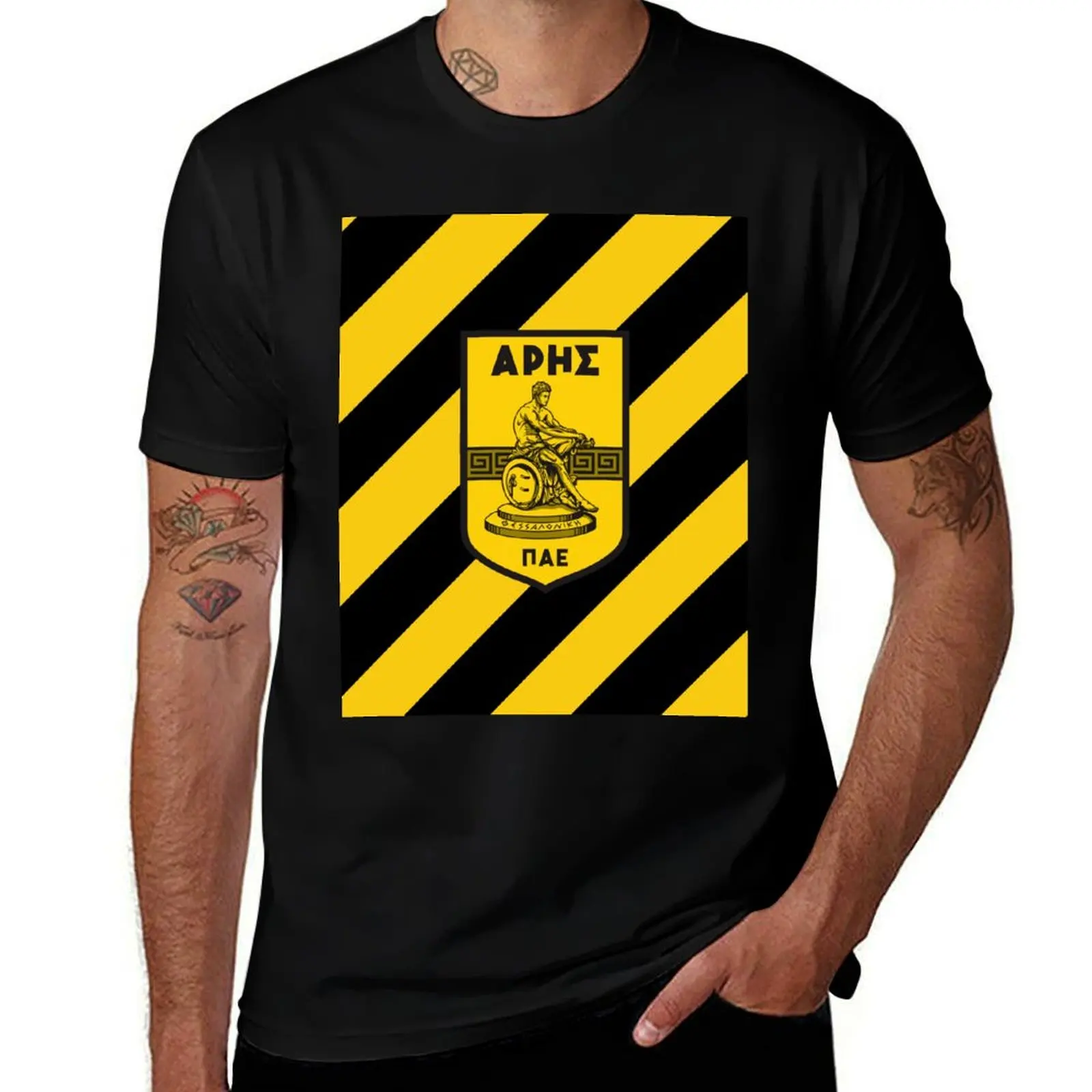 

Aris Thessaloniki Football club T-Shirt man t shirt cotton T-Shirt