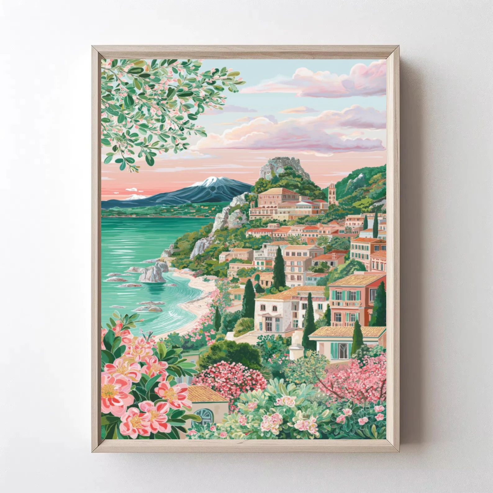 Seaside Villa Landscape Jigsaw Puzzles Wall Decor 500/1000/1200/2000 PCS Home Decor for Living Room Bedroom Gift No Frame