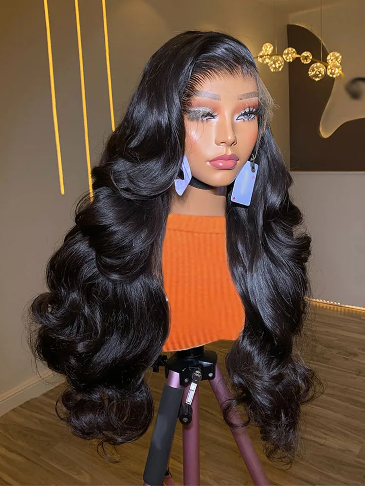 40 بوصة الجسم موجة 13x6 HD الدانتيل الجبهة الباروكات شعر الإنسان موجة المياه الدانتيل أمامي غلويليس 6x6 إغلاق شعر مستعار 100% الخام ريمي قطعها مسبقا