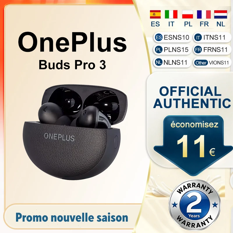 Image of Original OnePlus Buds Pro 3 Globale Version TWS Ohrhörer Bluetooth 5.4 Echtzeit-Dynamische ANC 50dB Dynamischer Treiber 43 Std. Wiedergabe IP55