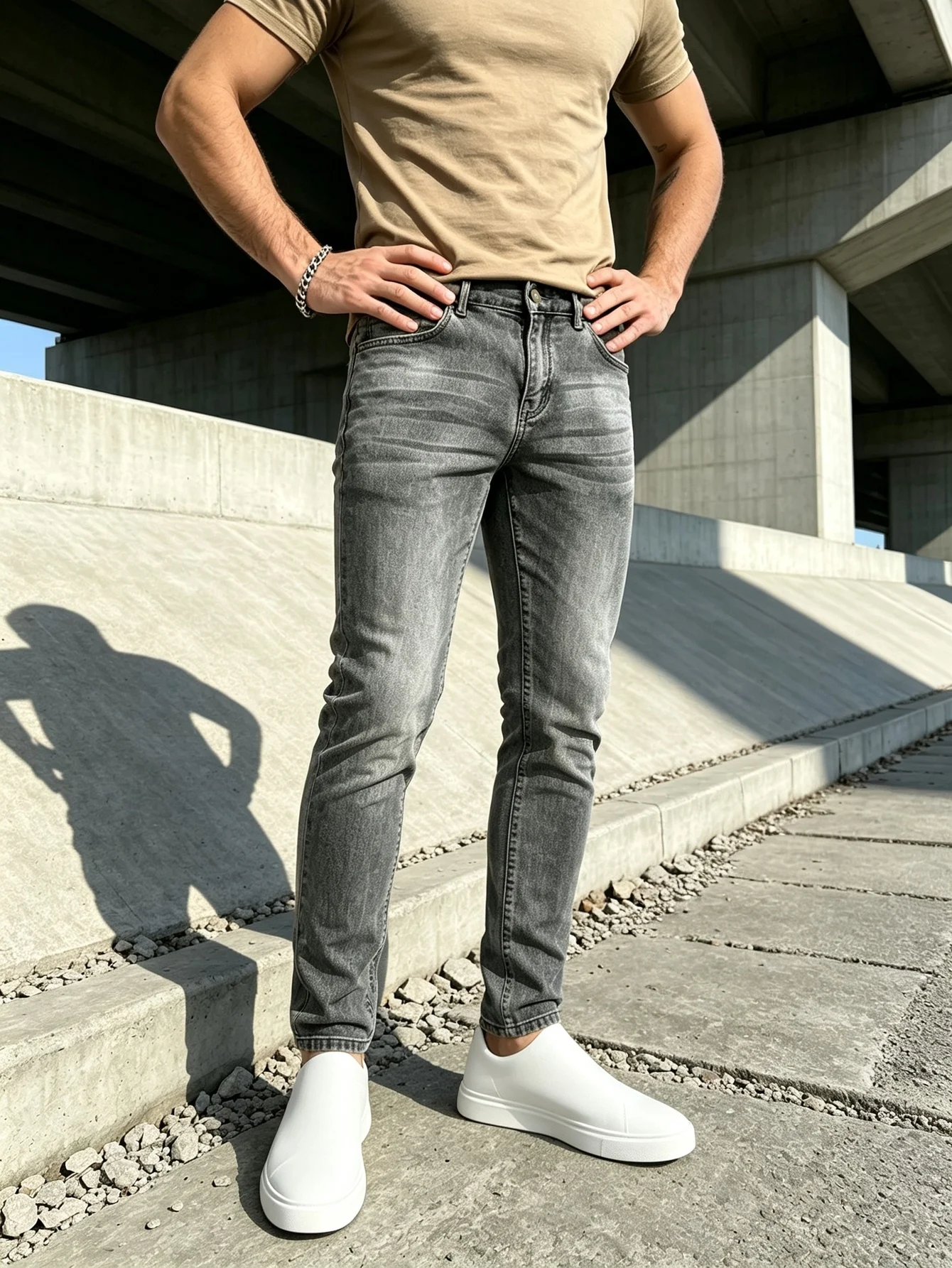 Cool Skate Y2K Trendy American Street Scratched Straight Denim Pants Skin-Friendly Soft Denim Timeless Street Style, Great Birth