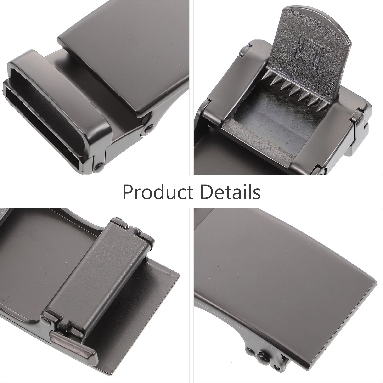 

1pc Belt Buckle Black Alloy Ratchet For Men Strap Business Casual Replacement Mens Belt Buckles Buckles