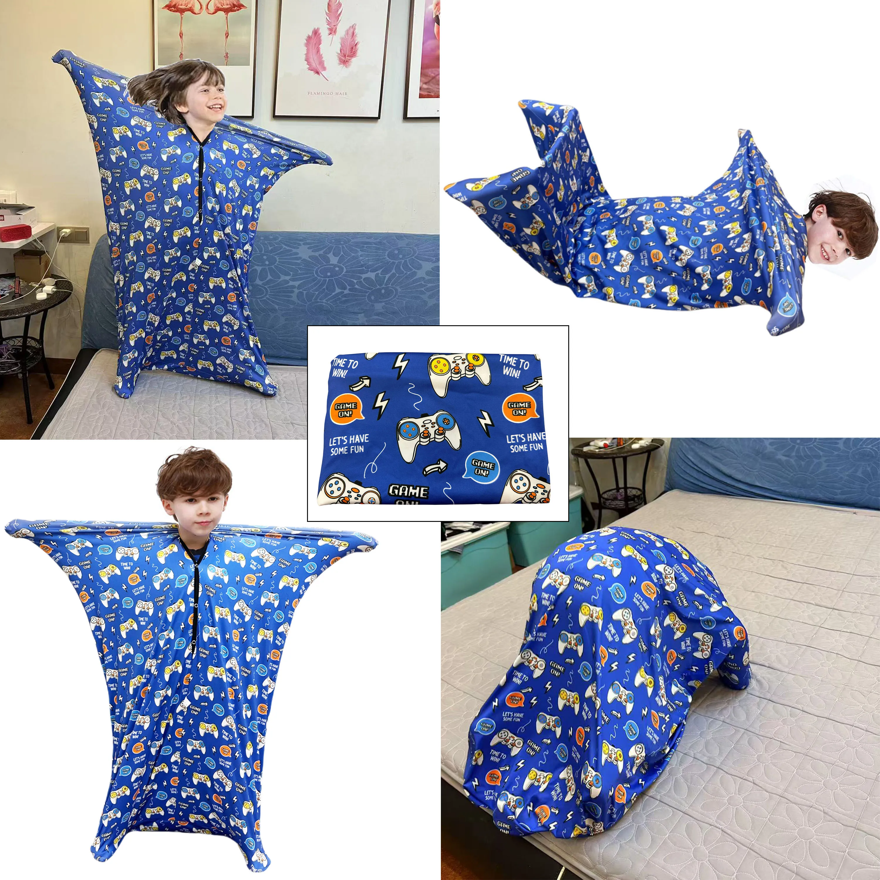 Children's Body Sensory Socks Suitable for Children and Teenagers Aged 3-18. The Perfect Place to Relax. 8 Different Pattern view 2