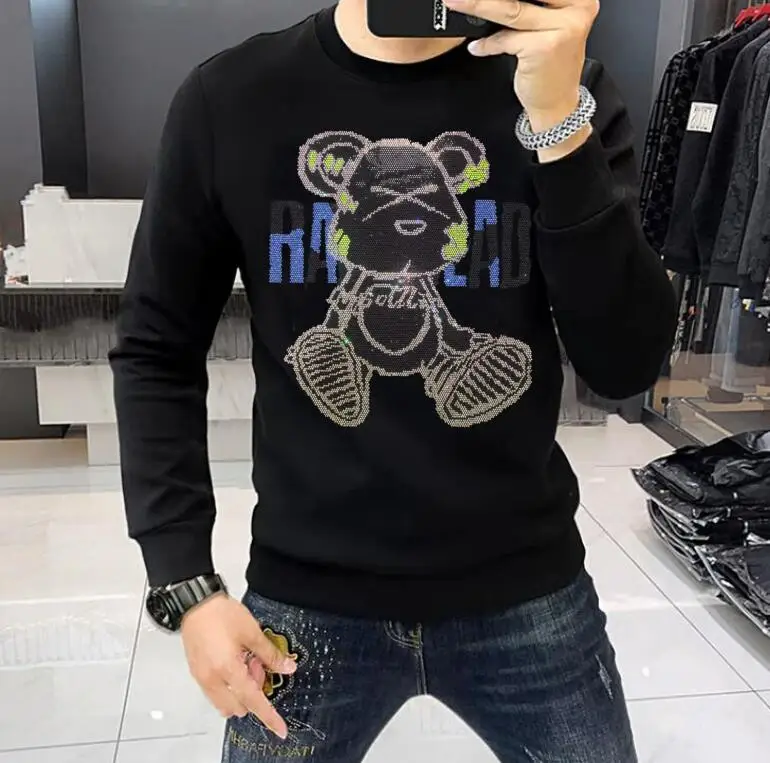 

Designer Rhinestone Sweatshirts Hot Sale for holiday drop shipping