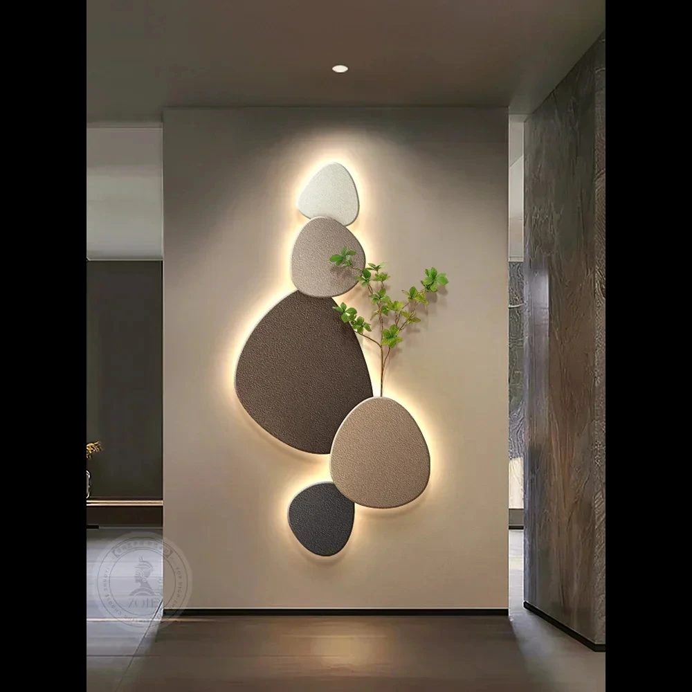 New type of living room wall lamp, porch decorative painting wall lamp, green plant wall lamp, corridor painted wall lampYX741TB