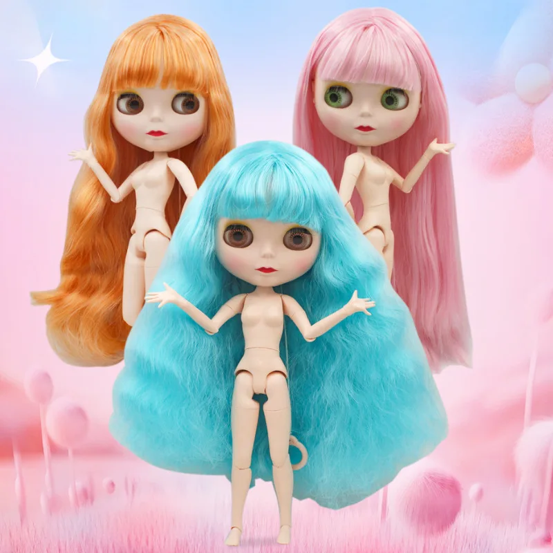 

ICY DBS Blyth Doll 1/6 BJD Practise Make-up Cute Matte Face 30cm Blyth Doll OB24 Joints Makeover Dress Up Girls Toy Gift