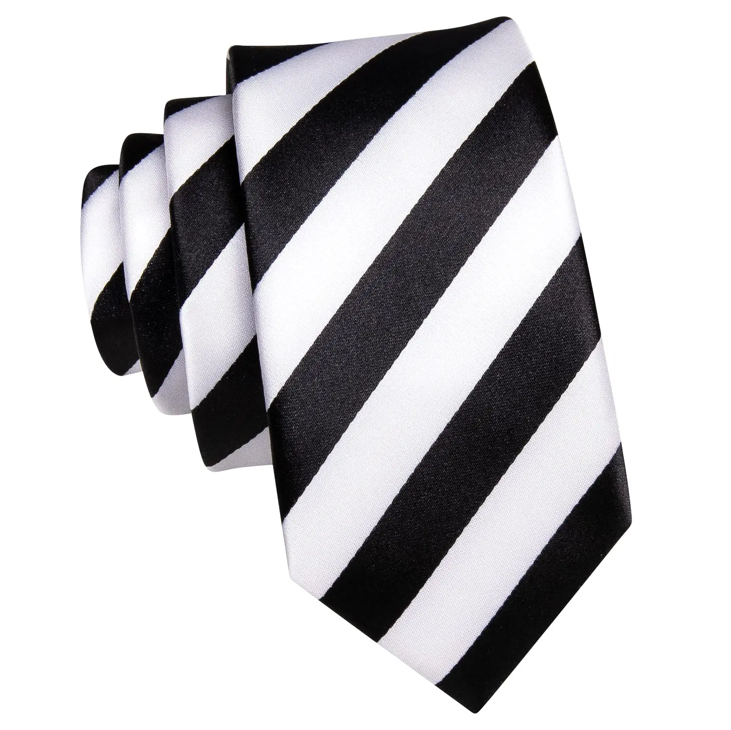 Striped Black White 2023 Silk Elegent Tie For Child 120CM Long 6CM Wide Luxury Designer Children Necktie Handky Fashion Hi-Tie