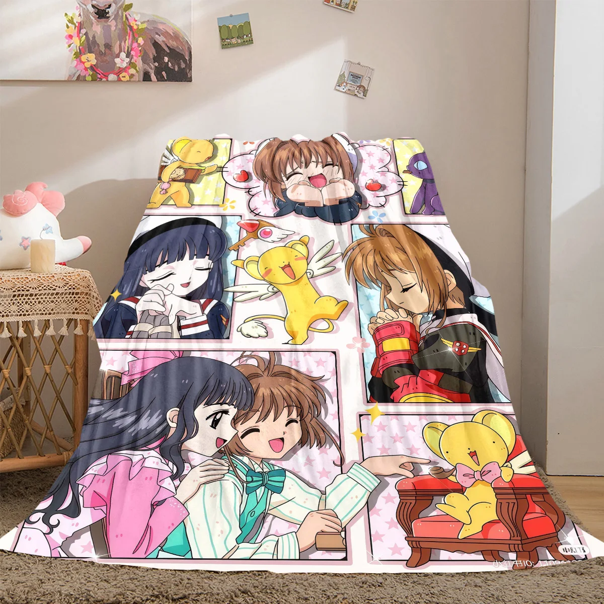 Cardcaptor Sakura All-Season Versatile Travel Blanket Compact Suitable for Office Nap & Outdoor Camping LXRa20