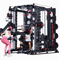 Comprehensive Training Equipment  Fitness Equipment Integrated Set Combination Squat Rack Household Multifunctional Gantry Smith