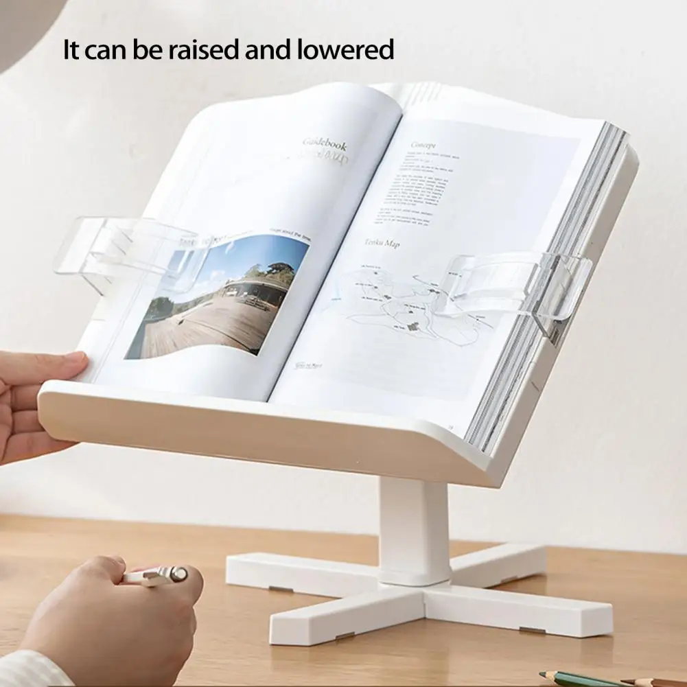 

Reading Support 24 Levels Adjustable Bookstand Reading Support Plastic Kids Liftable Book Stand Writing Bracket Ornament