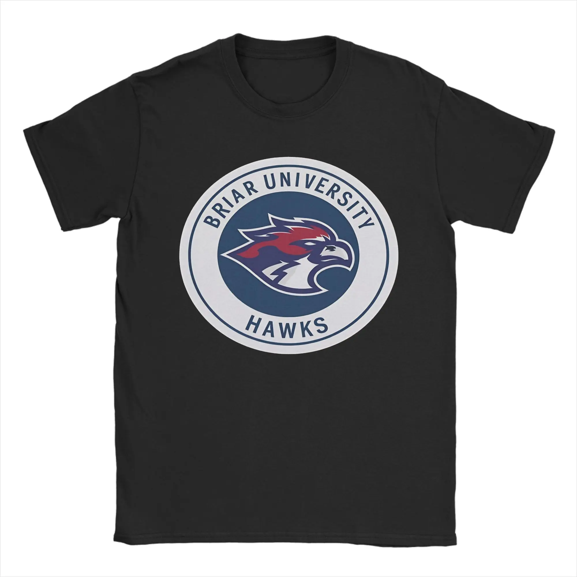 Camisetas masculinas e femininas Briar University Hockey, camiseta de algodão, manga curta, camisetas off campus, gola redonda, roupas plus size