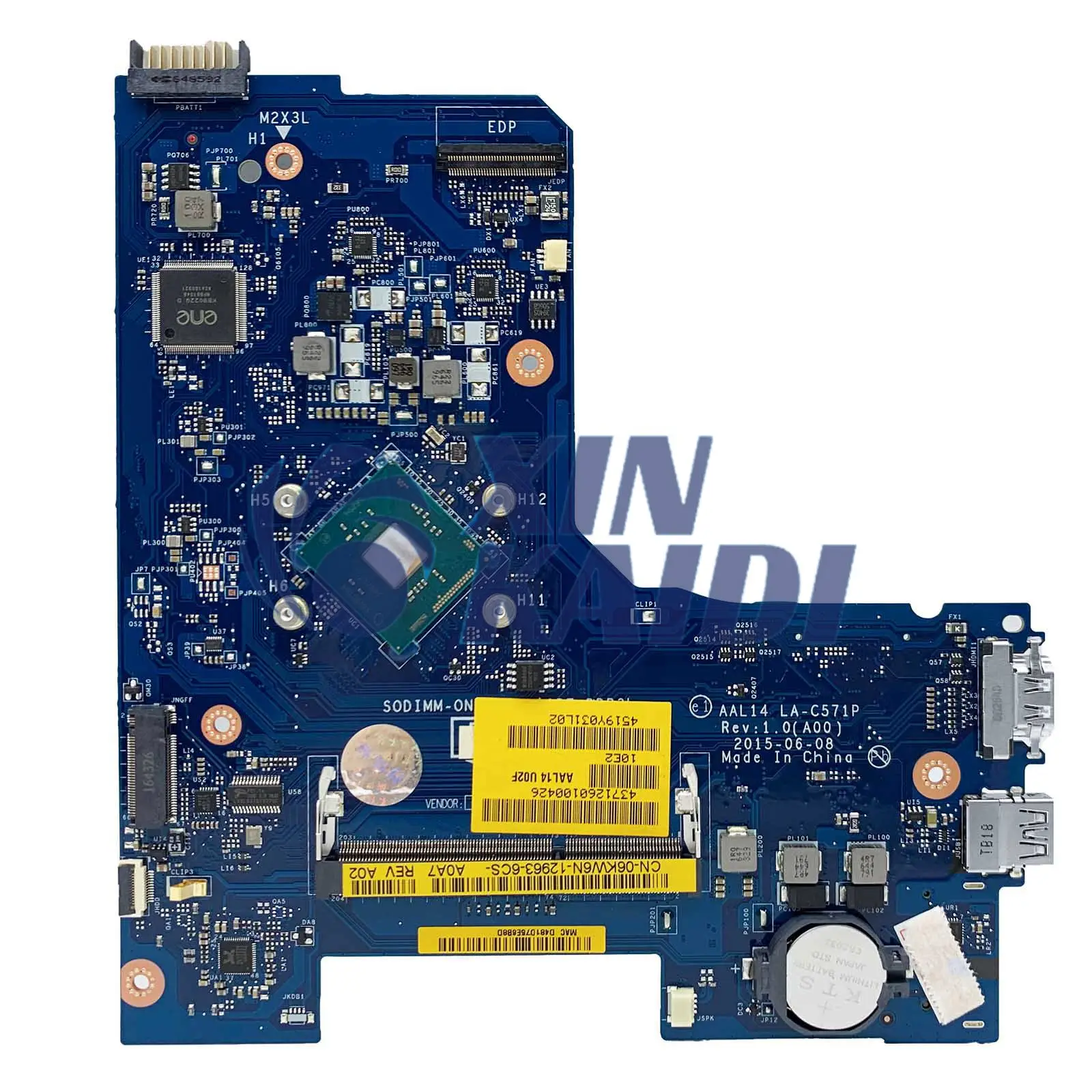 LA-C571P placa base portátil para DELL Inspiron 5452 5552 CN-0F77J1 0F77J1 Pentium Mainboard N3700 CPU 100% probado ok