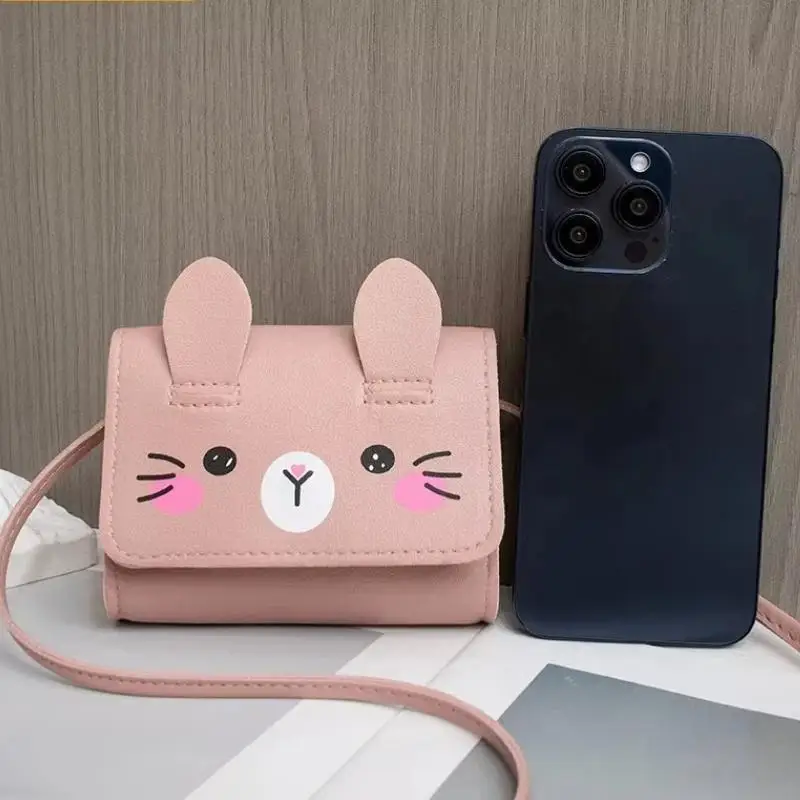 

Quality PU Leather Shoulder Bag for Girls Kids Mini Handbag with Charming Princess Coin Purse