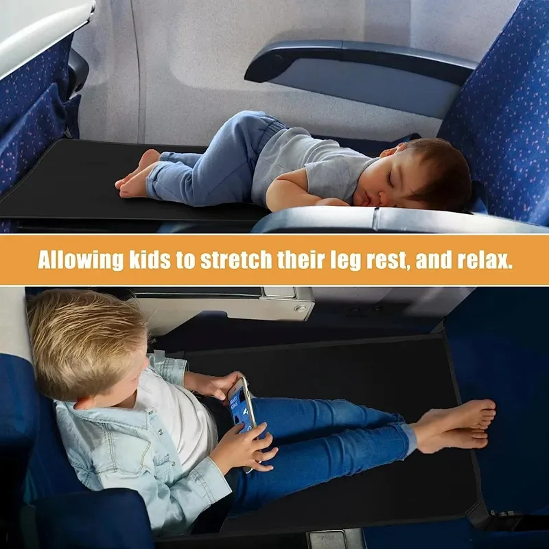 Kids Travel Airplane Pedals Beds Portable Travel Foot Rest Hammock Baby Children Car Seat Extender Bed Toddler Leg Rest Extender