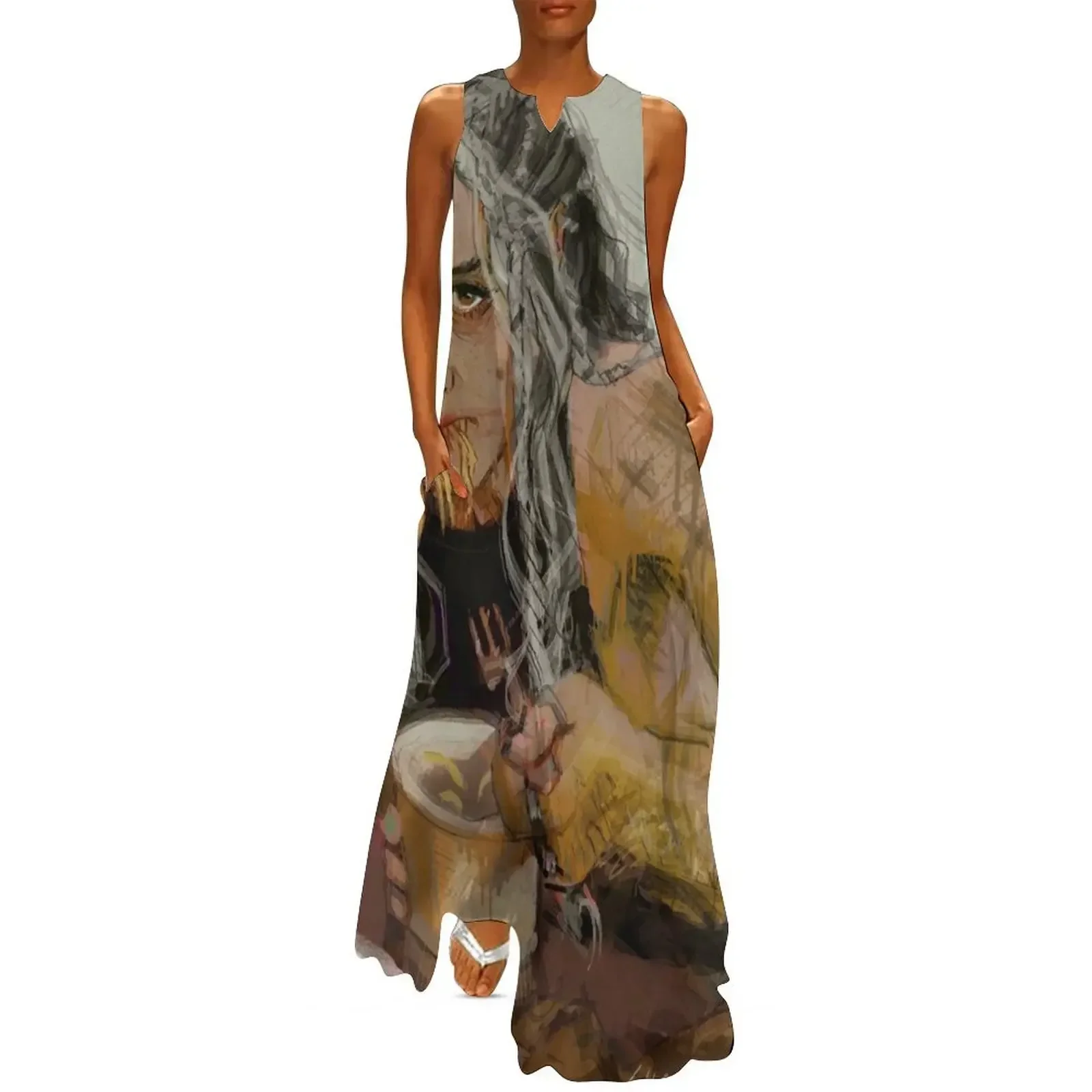 

eating ramen with nana Long Dress Elegant gown clothes long sleeve dress Dress