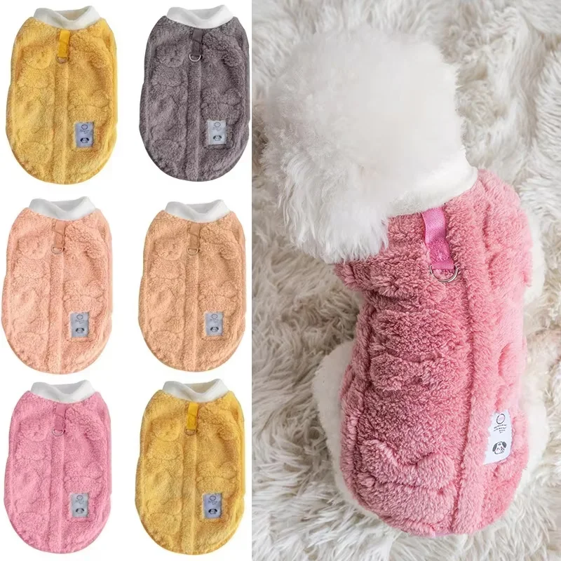 Soft Fleece Dog Clothes Dog Cat Warm Coat Small Dogs Clothing Chihuahua Sweater Costumes