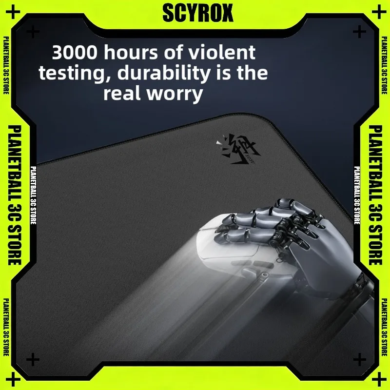 

Scyrox Gaming Mouse Pad Fine Surface Control Hybrid Mousepad for FPS CS2 Valorant Pro Gamer Anti-slip Base Stitched Edges XL
