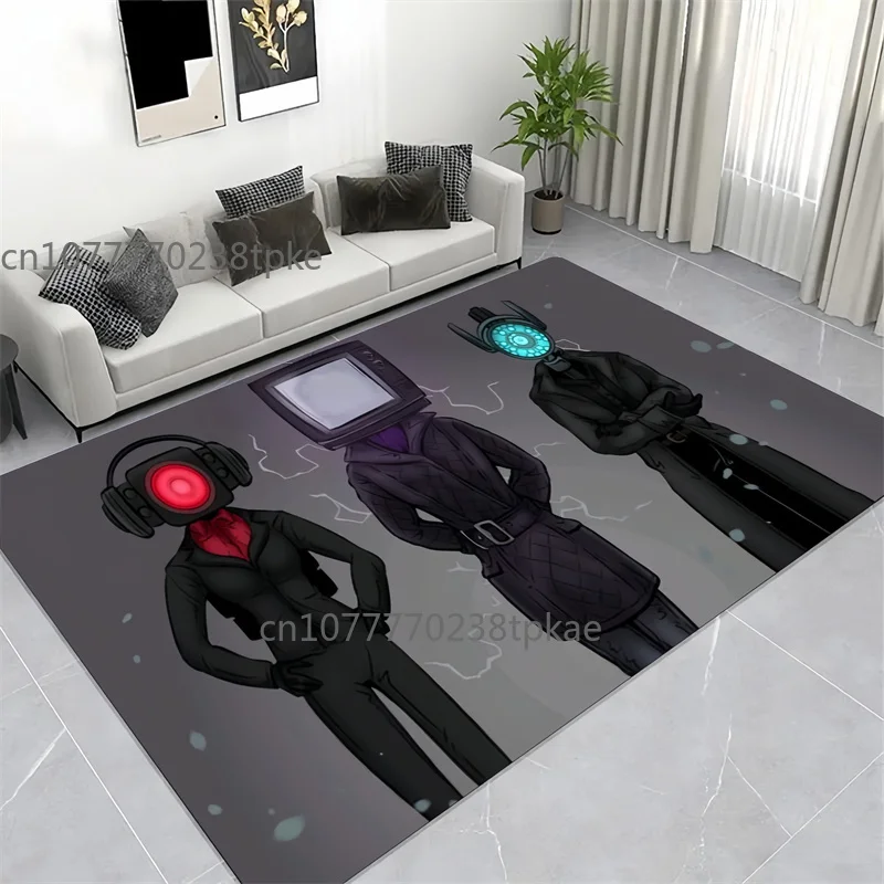 Alfombra de juego Skibidi para inodoro, tapetes para puerta, alfombras decorativas para sala de estar y dormitorio, alfombra para piso de cocina y baño