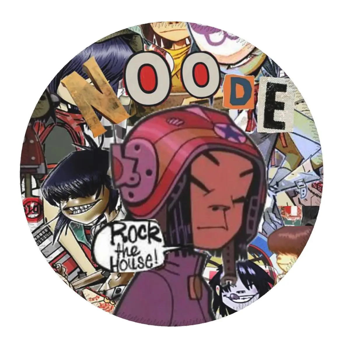 

Music Band Gorillaz Round Mouse Pad Computer Keyboard Mouse Mat Gaming PC Desk Mat Office Table Mats