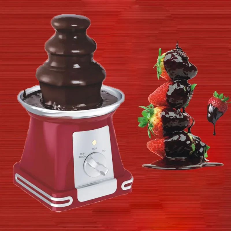 Popular 3 Tier Electric Chocolate Fondue Fountain Machine for Parties Dip Strawberries Apple Vegetables Chocolate Fountain