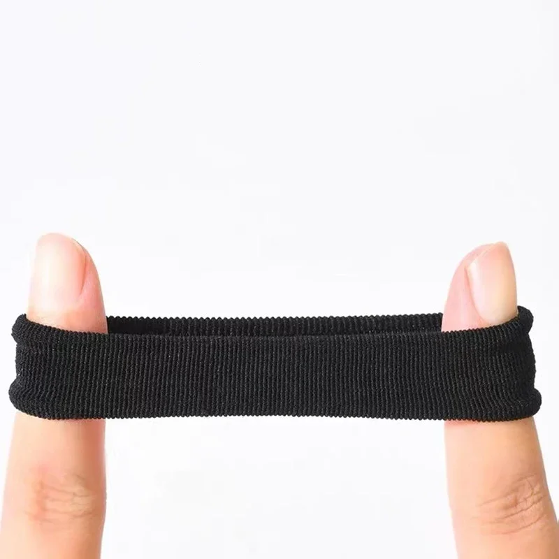 50/100 Stuks Zwarte Haarbanden Voor Mannen Vrouwen Meisjes Haarband Hoge Elastische Rubberen Band Haar Banden Paardenstaart Houder scrunchies Accessorie