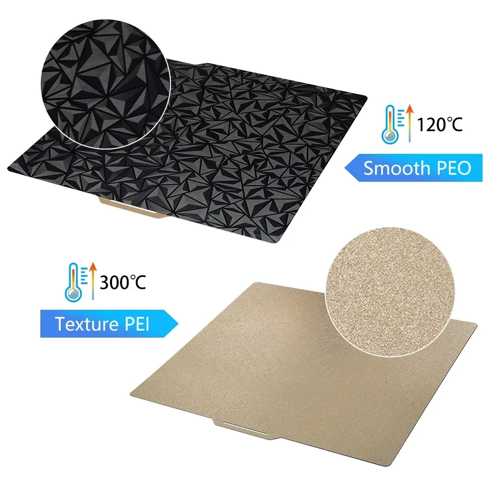 Double-Sided Textured PEI Plate for Bambu Lab P2S A1/P1/X1,High Success Rate Easy Release PET Build Surface For Bambulab P1P X1C S53a90aa5be724edf841e3cc551ffea55r